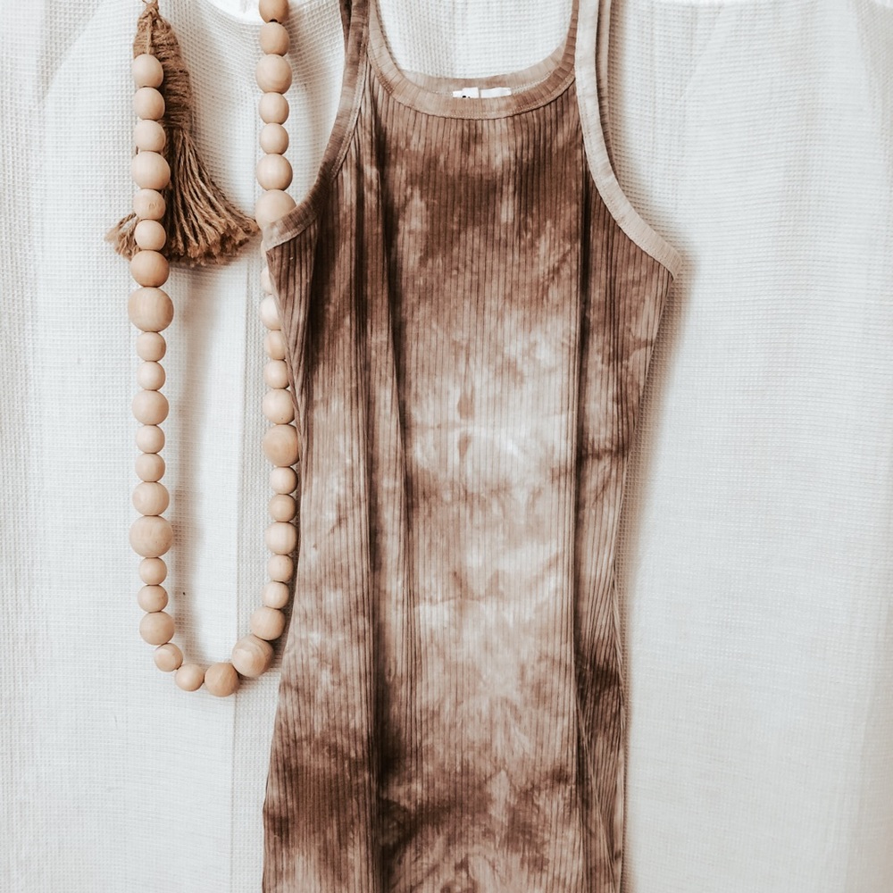 Tie-dye body con dress